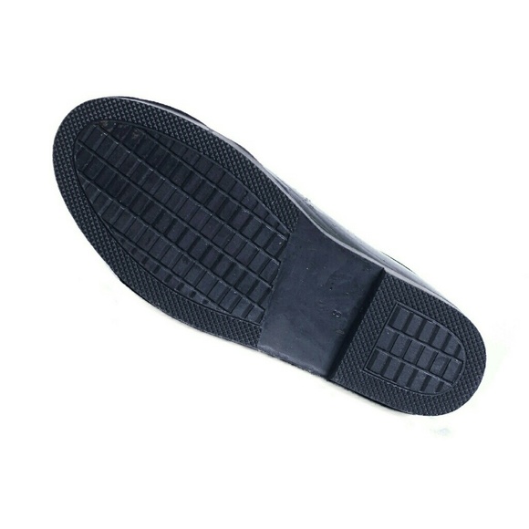 Women's Rainboots, Rubber Tall Rain Boots, RB-1537, Black - Picture 3 of 3